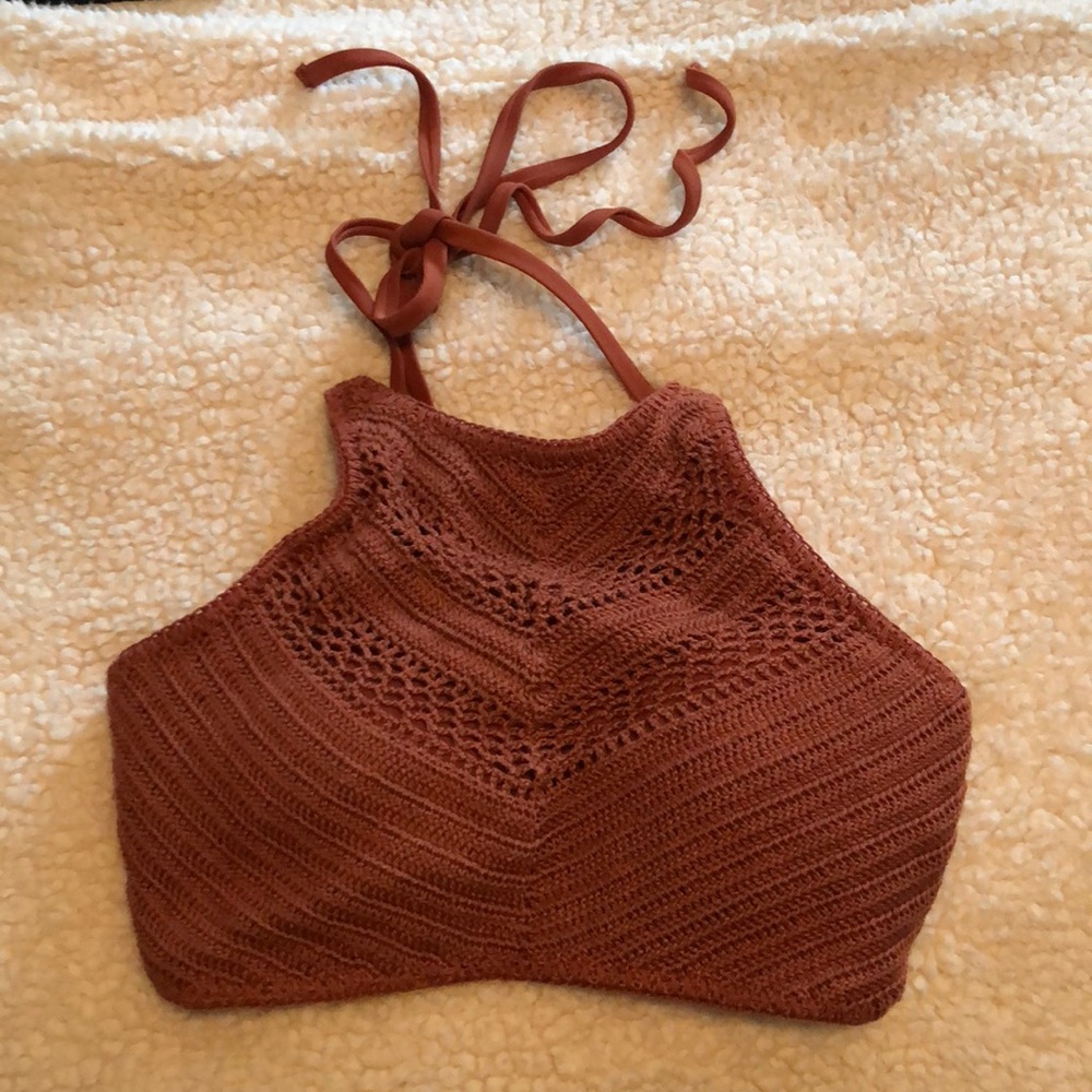 Target halter swim top